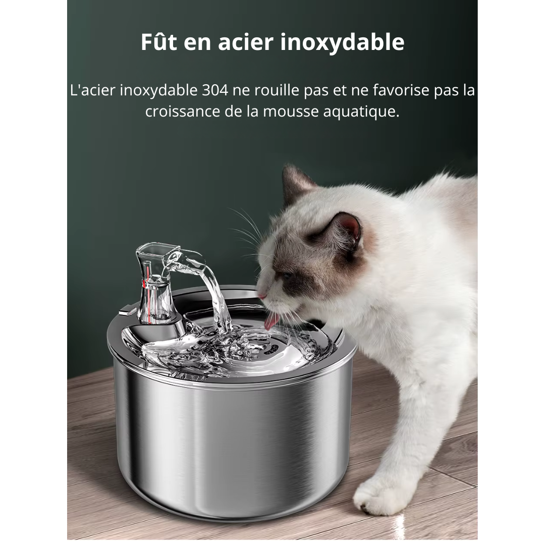 Fontaine a eau Inox 2L + 1 pack filtre offert HydroPure