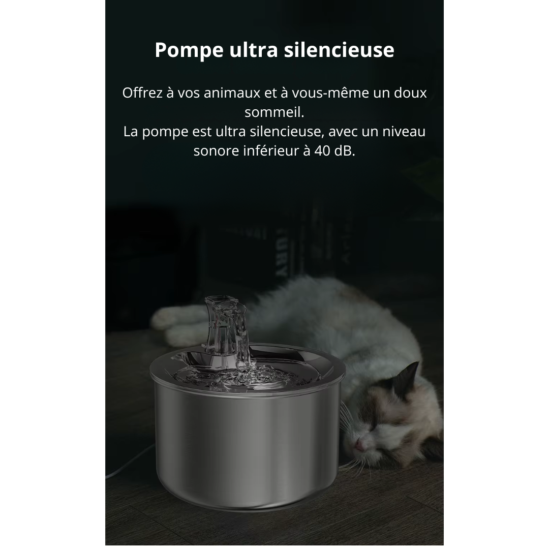 Fontaine a eau Inox 2L + 1 pack filtre offert HydroPure
