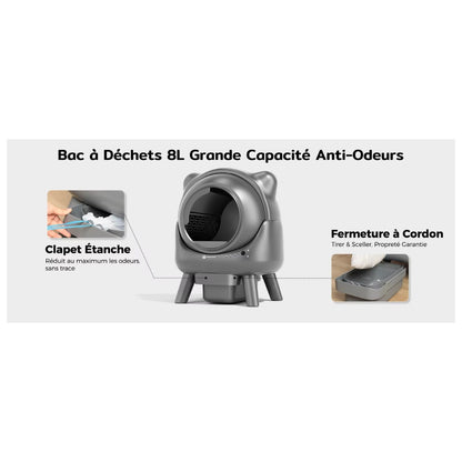 Litière autonettoyante connectée 60 L CleanCube