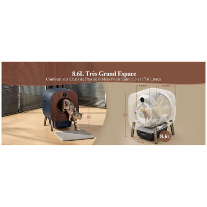 Litière autonettoyante connectée LitiSphere Pro