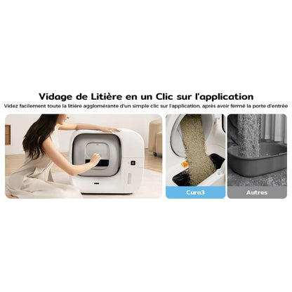 Litière autonettoyante connectée LitiDome Max