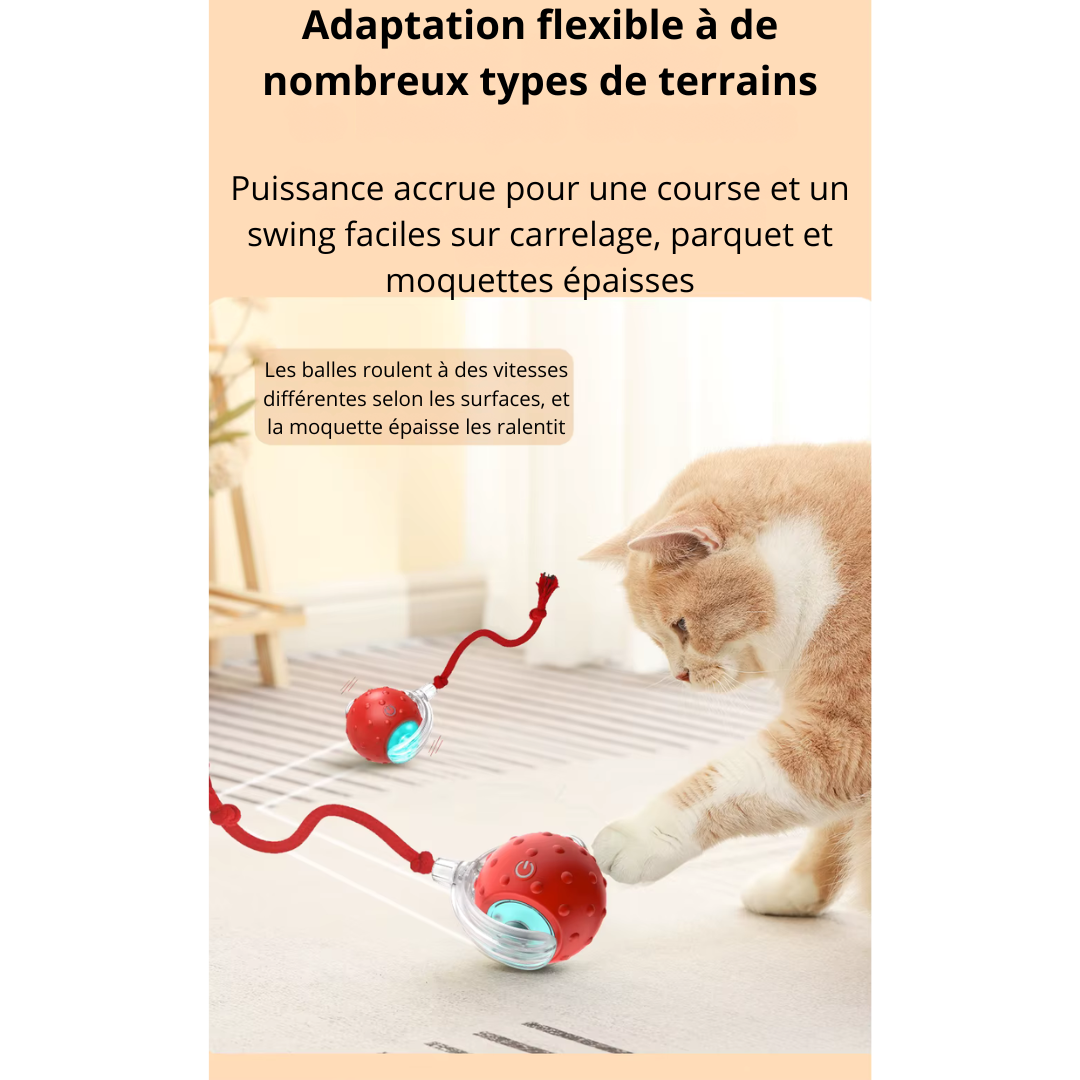 Jouet interactive auto-roulante TurboBalle