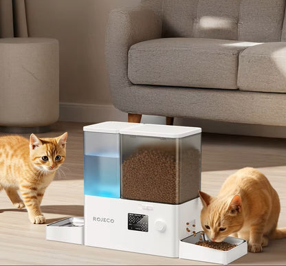 Distributeur de croquettes + fontaine a eau 8,5L 2-en-1 MiaouMatic