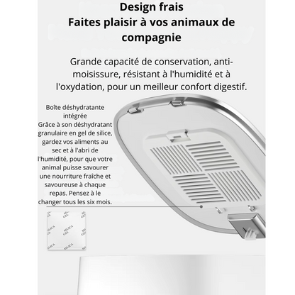 Distributeur de croquettes automatique programmable & silencieux 4 L CroqPilot
