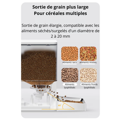 Distributeur de croquettes + fontaine a eau 8,5L 2-en-1 MiaouMatic