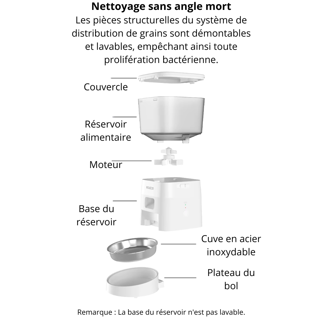Distributeur de croquette automatique FeedFlow 2L Wi-Fi