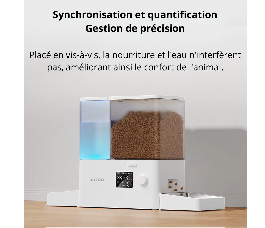 Distributeur de croquettes + fontaine a eau 8,5L 2-en-1 MiaouMatic