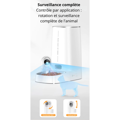 Distributeur de croquette automatique avec caméra & Wi-Fi TempoCroq 4L