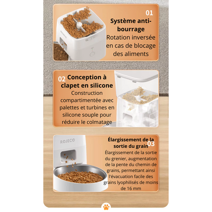 Distributeur de croquette automatique FeedFlow 2L Wi-Fi