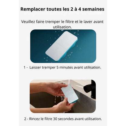 Filtres fontaine a eau Charbon + résine 3,2 L FreshStream