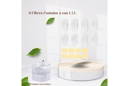 Fontaine a eau silencieuse & filtrante 1,5L + 1 filtre offert AquaFlow