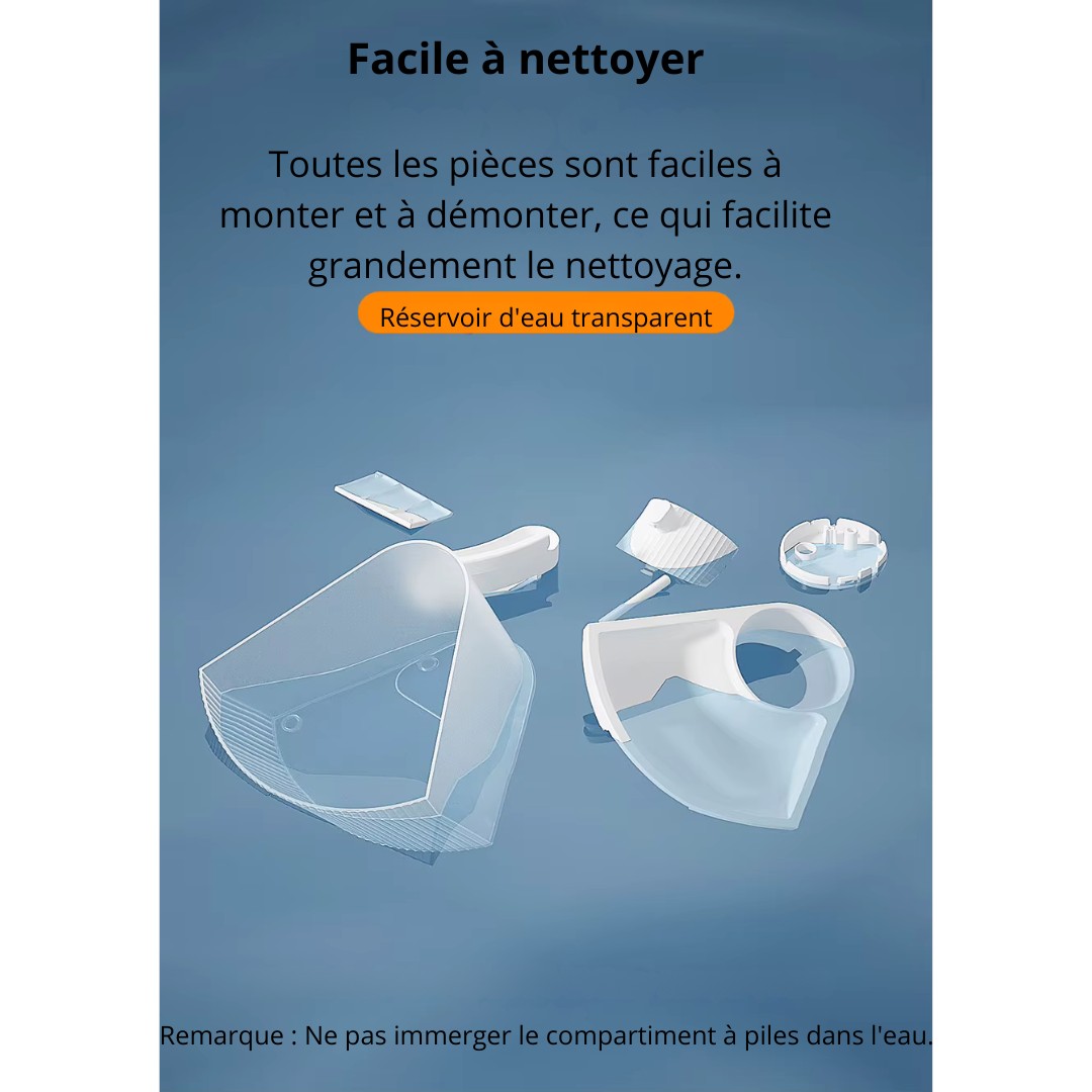 Fontaine a eau pour chat silencieuse 2,2 L + 1 filtre offert AquaWave