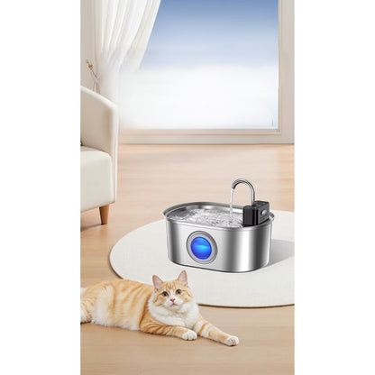 Fontaine a eau sans fil en inox 3,2 L + 1 Filtre offert FreshStream