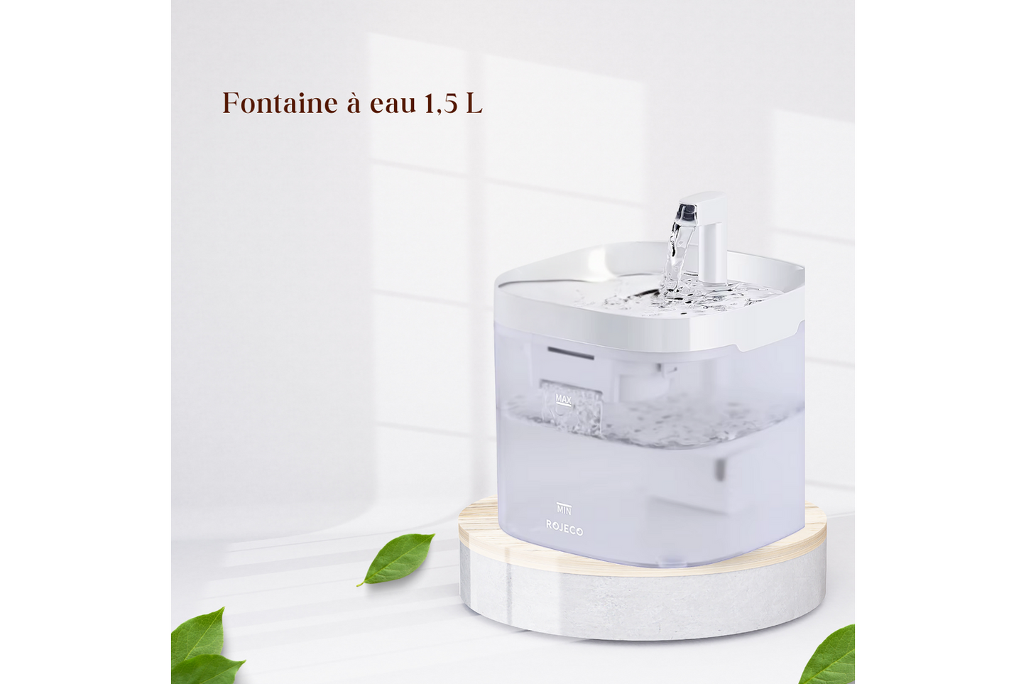 Fontaine a eau silencieuse & filtrante 1,5L + 1 filtre offert AquaFlow