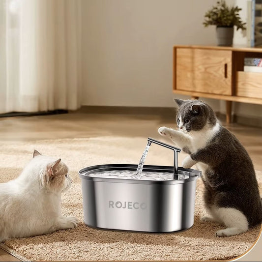 Fontaine à eau inox silencieuse & filtrante 3,2L +1 filtre offert AquaSteel