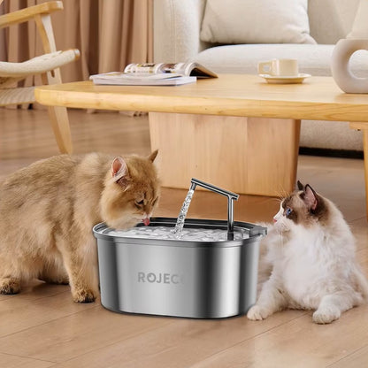 Fontaine à eau inox silencieuse & filtrante 3,2L +1 filtre offert AquaSteel