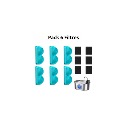 Filtres fontaine a eau Charbon + résine 3,2 L FreshStream